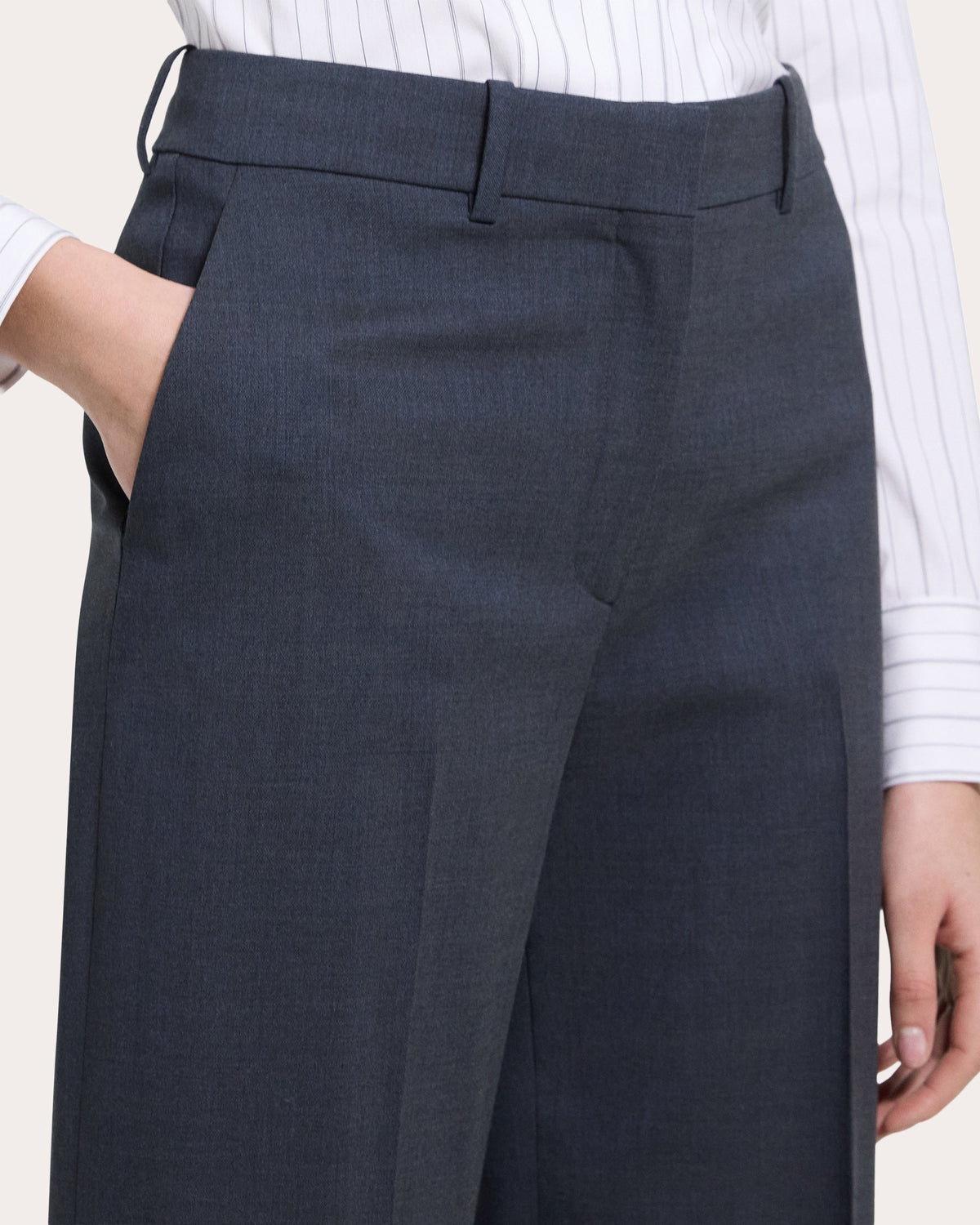 Good Wool Creased Trousers
