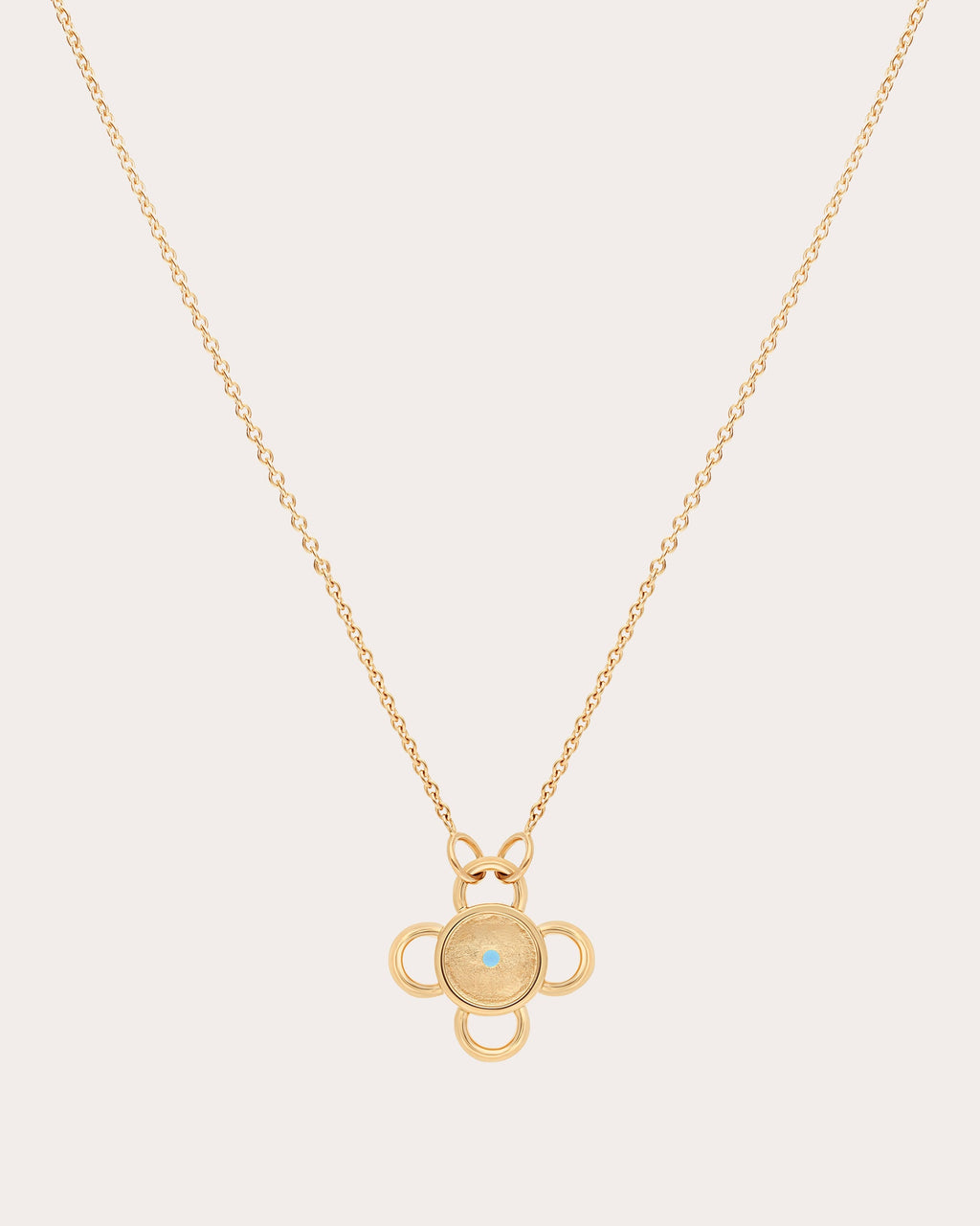 Sapphire & 18k Gold Baby Bolt Pendant Necklace