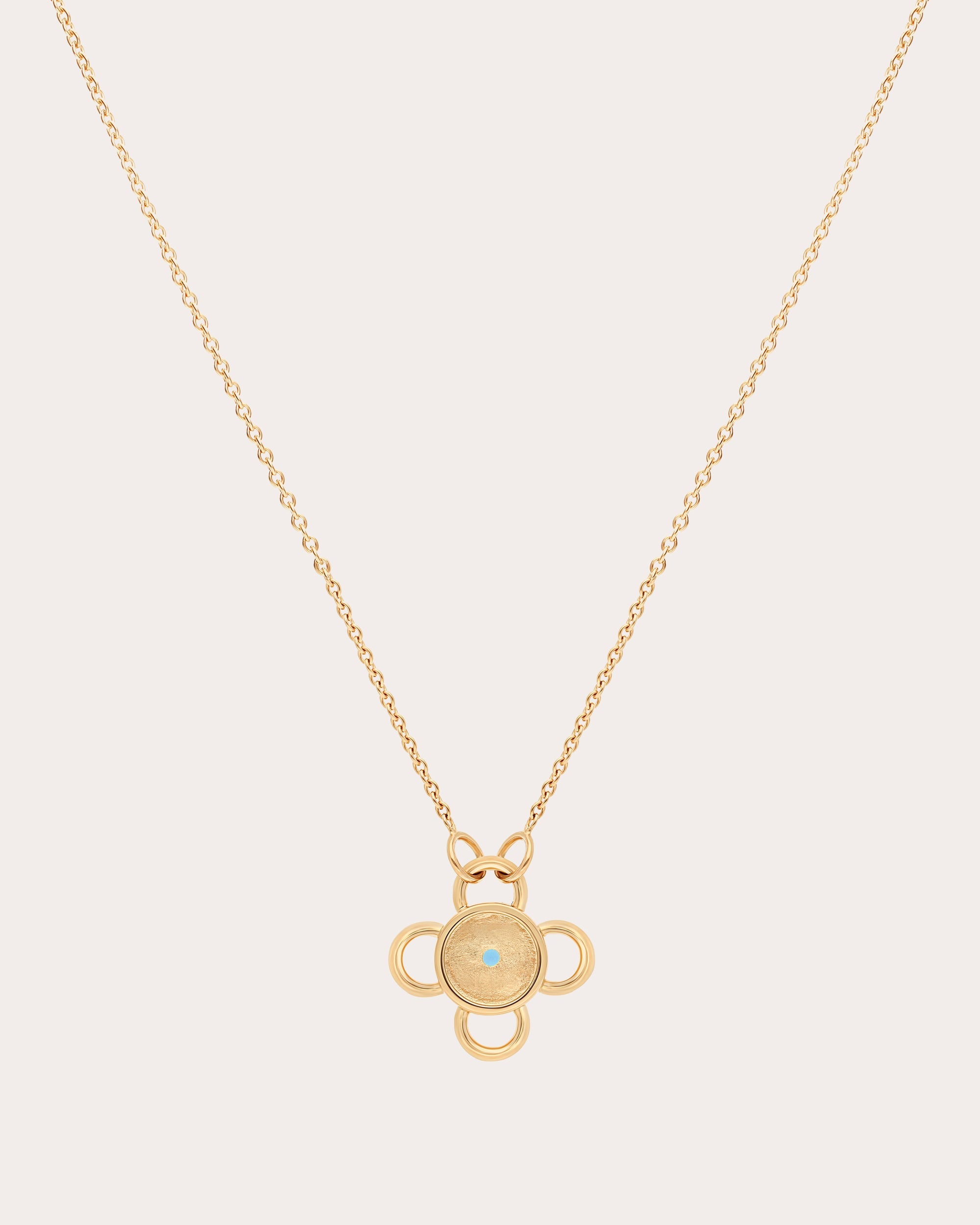 Sapphire & 18k Gold Baby Bolt Pendant Necklace