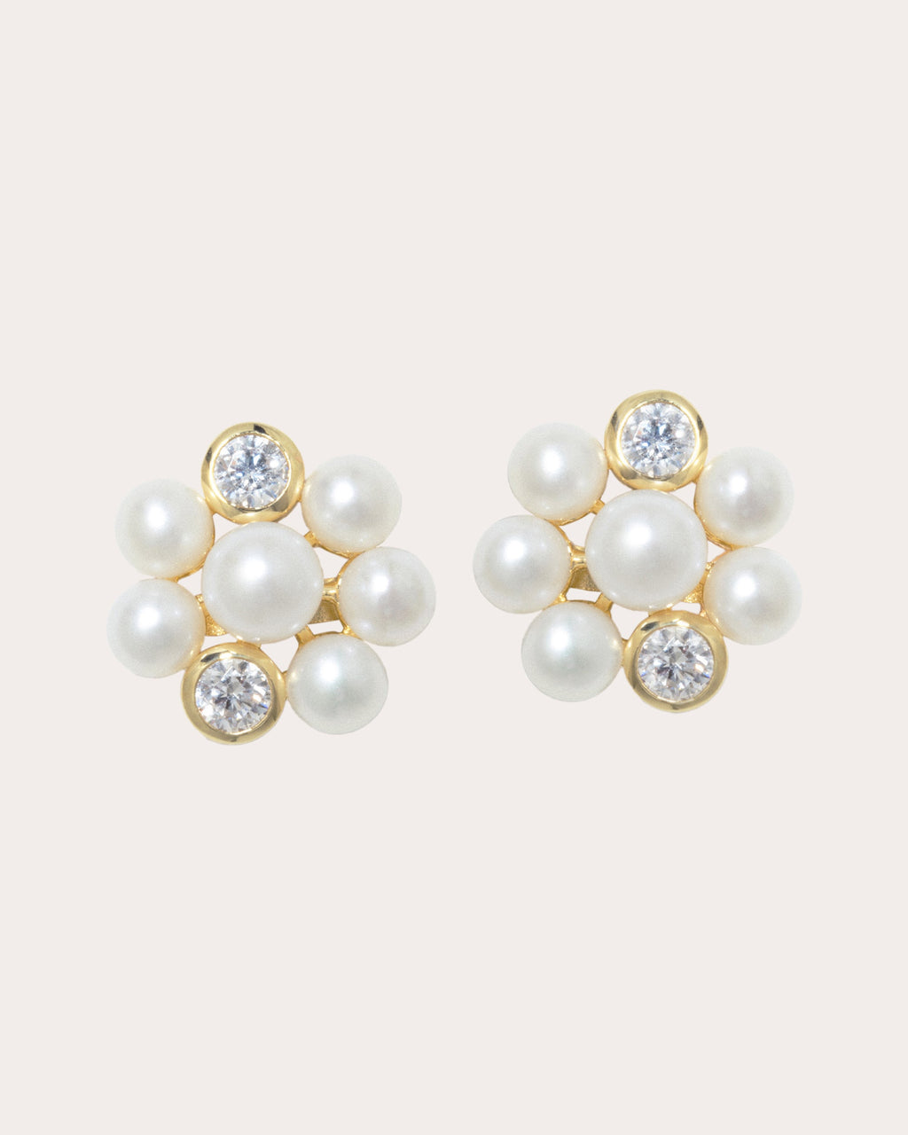 Pearl & Cubic Zirconia Lightdrops Stud Earrings