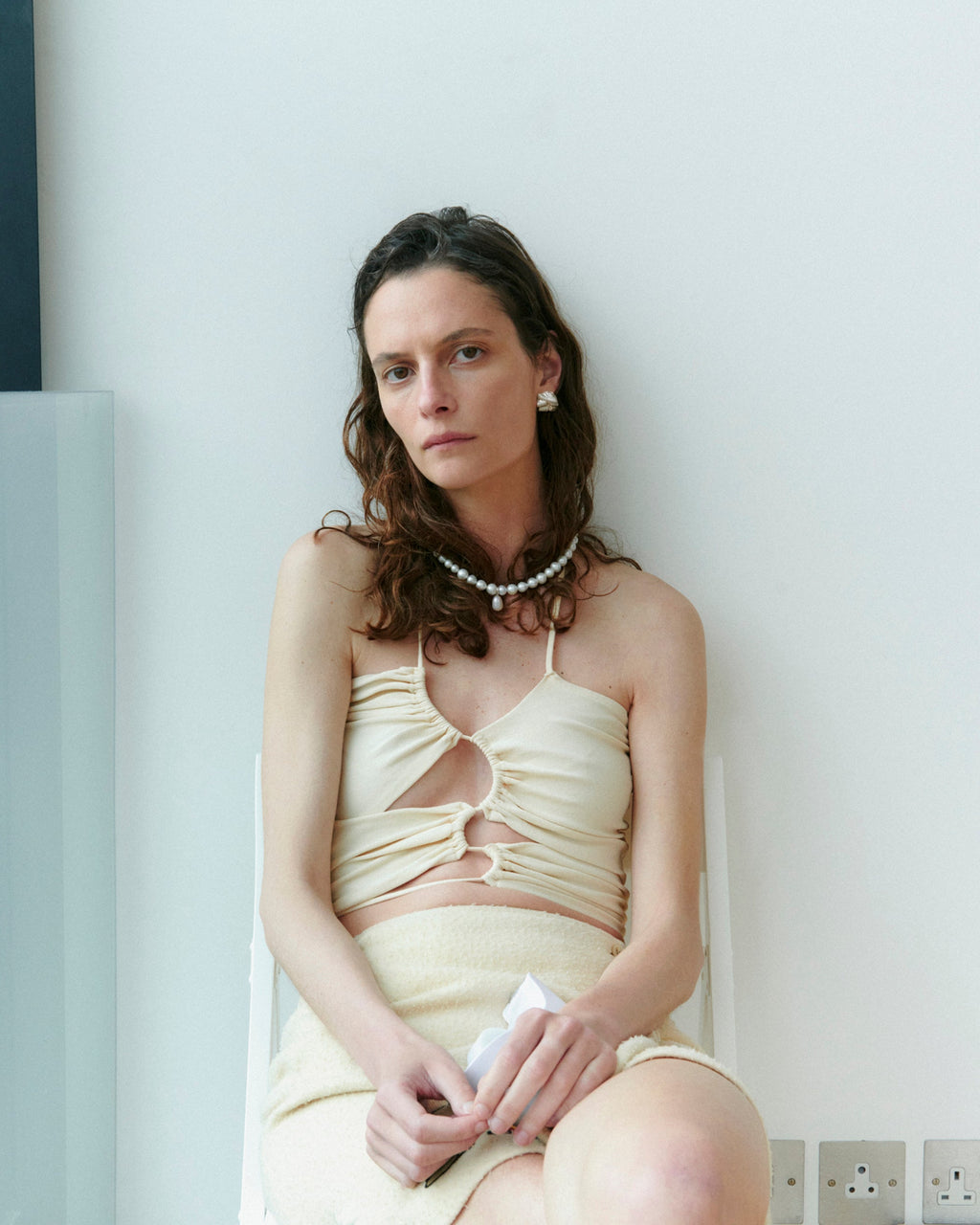 Pearl & Zirconia 'Whisper Whisper' Necklace
