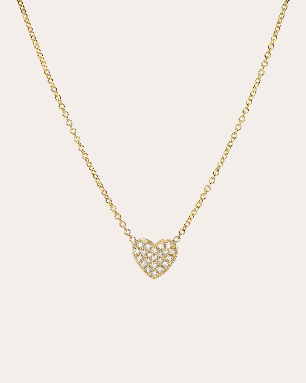 Diamond & 14k Gold Heart Pendant Necklace
