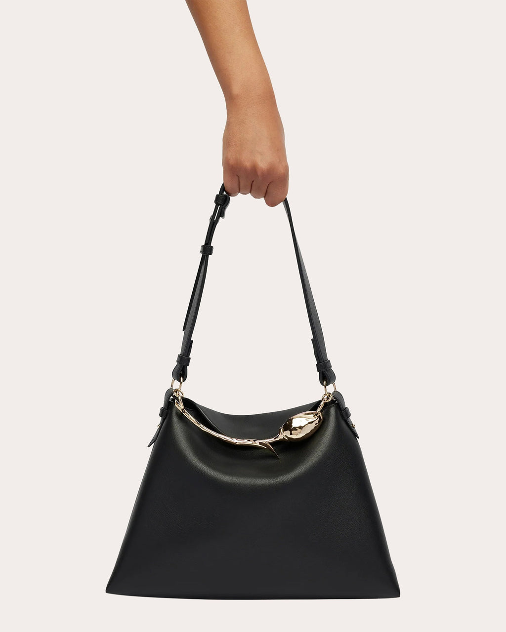 Large Bloom Leather Handbag