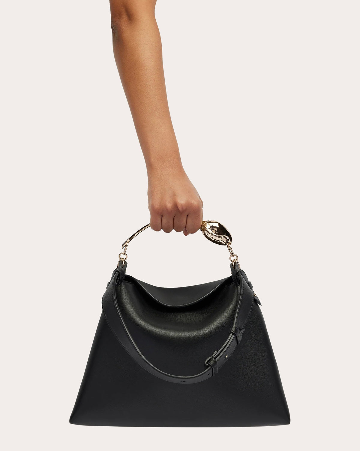 Large Bloom Leather Handbag