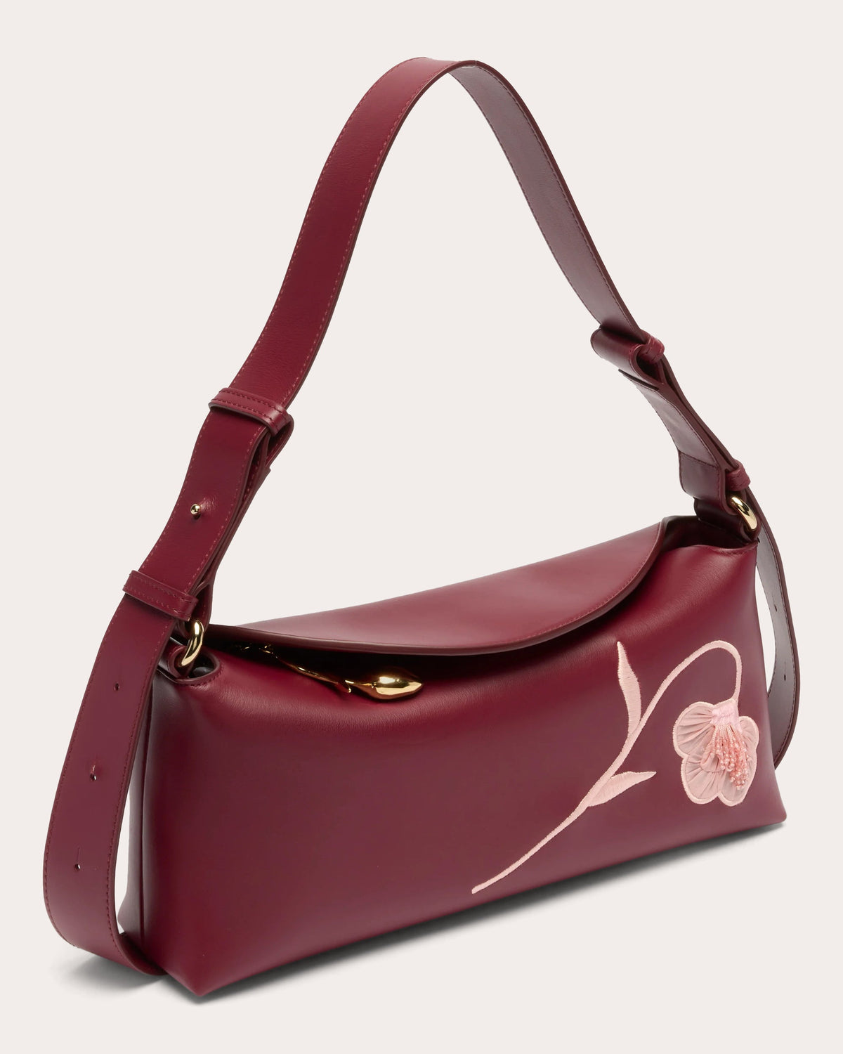 East West Bloom Leather Handbag