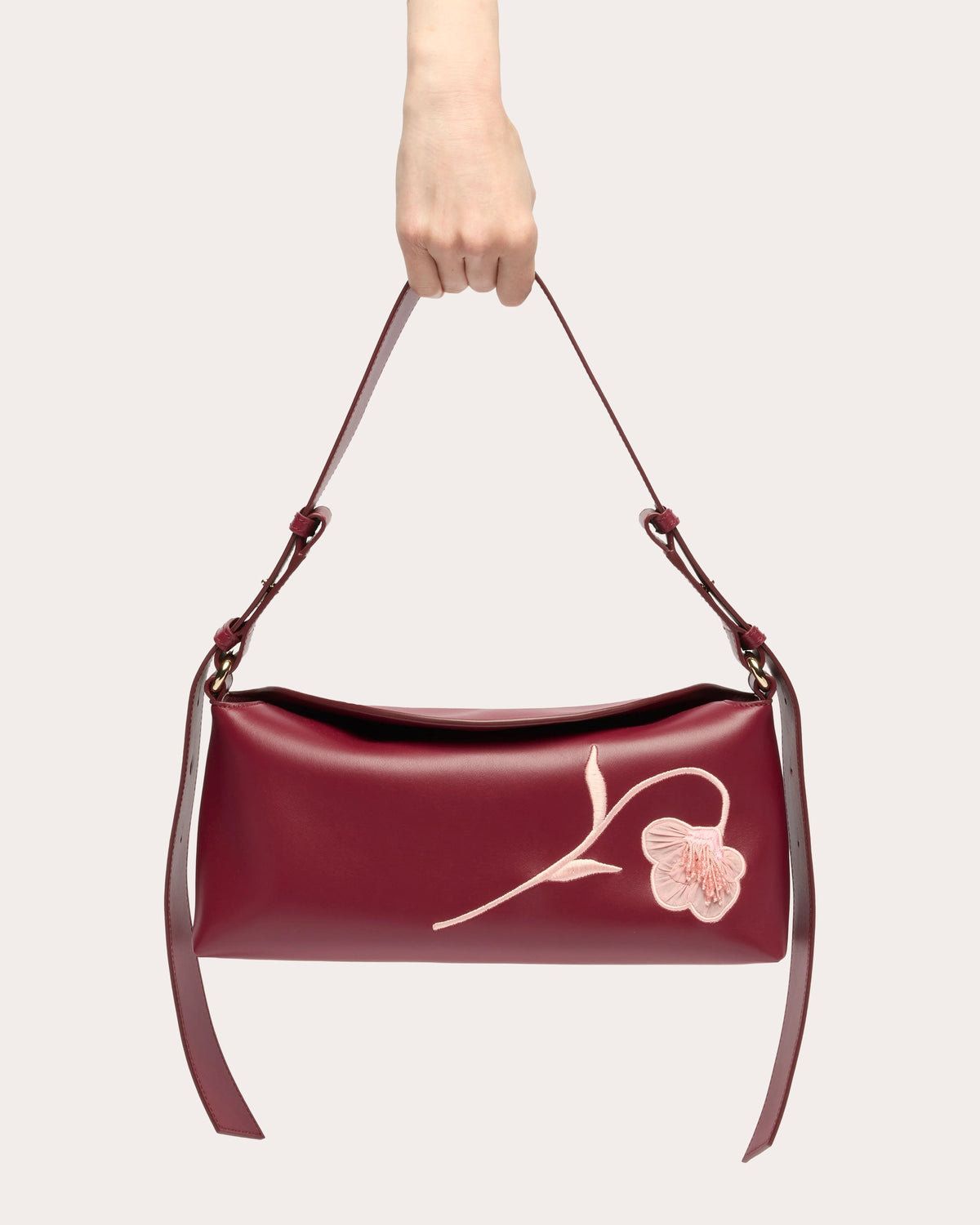 East West Bloom Leather Handbag
