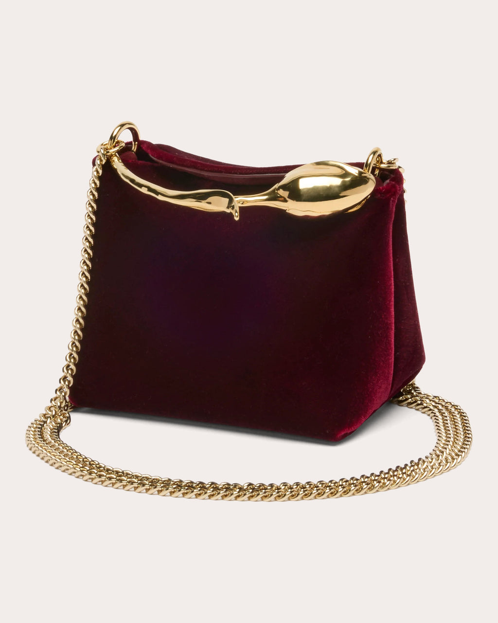 Micro Bloom Velvet Handbag