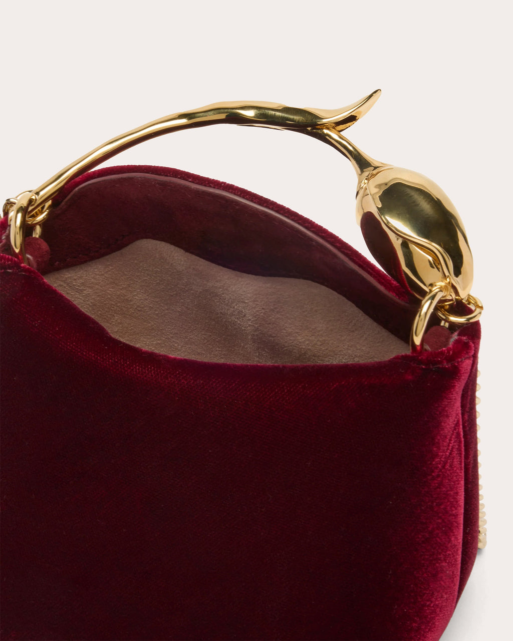Micro Bloom Velvet Handbag