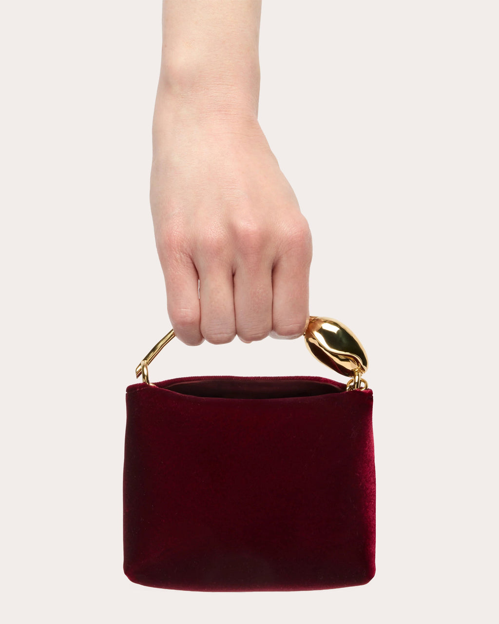 Micro Bloom Velvet Handbag