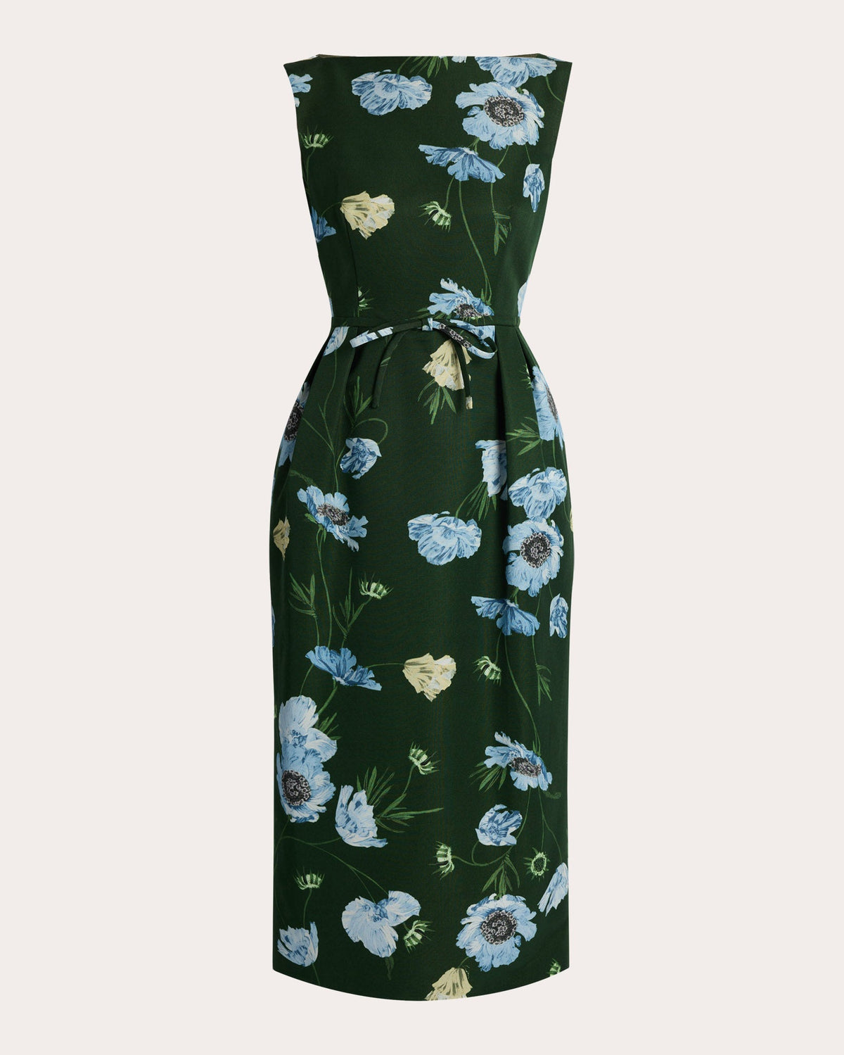 Floral Cotton Faille Pencil Dress