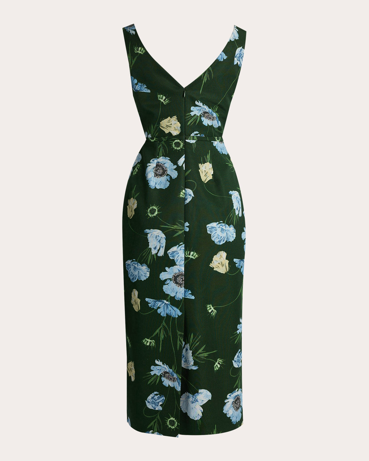 Floral Cotton Faille Pencil Dress