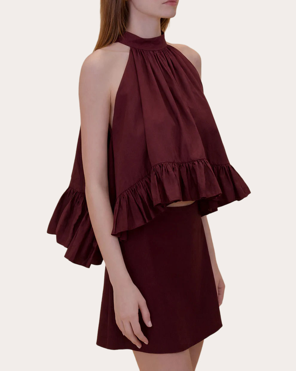 Blair Poplin A-Line Mini Skirt
