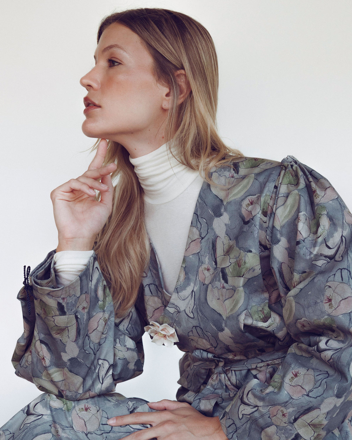 Abundance Floral Double-Breasted Coat