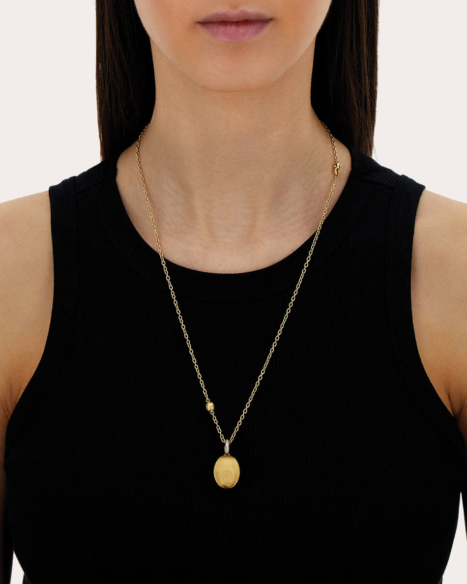 Diamond & 18k Gold Large Boules Charm