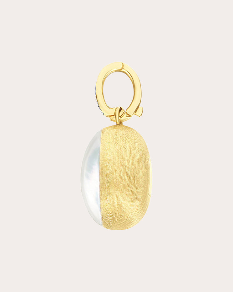 Diamond & Mother of Pearl 18k Gold Medium Dolce Vita Pendant