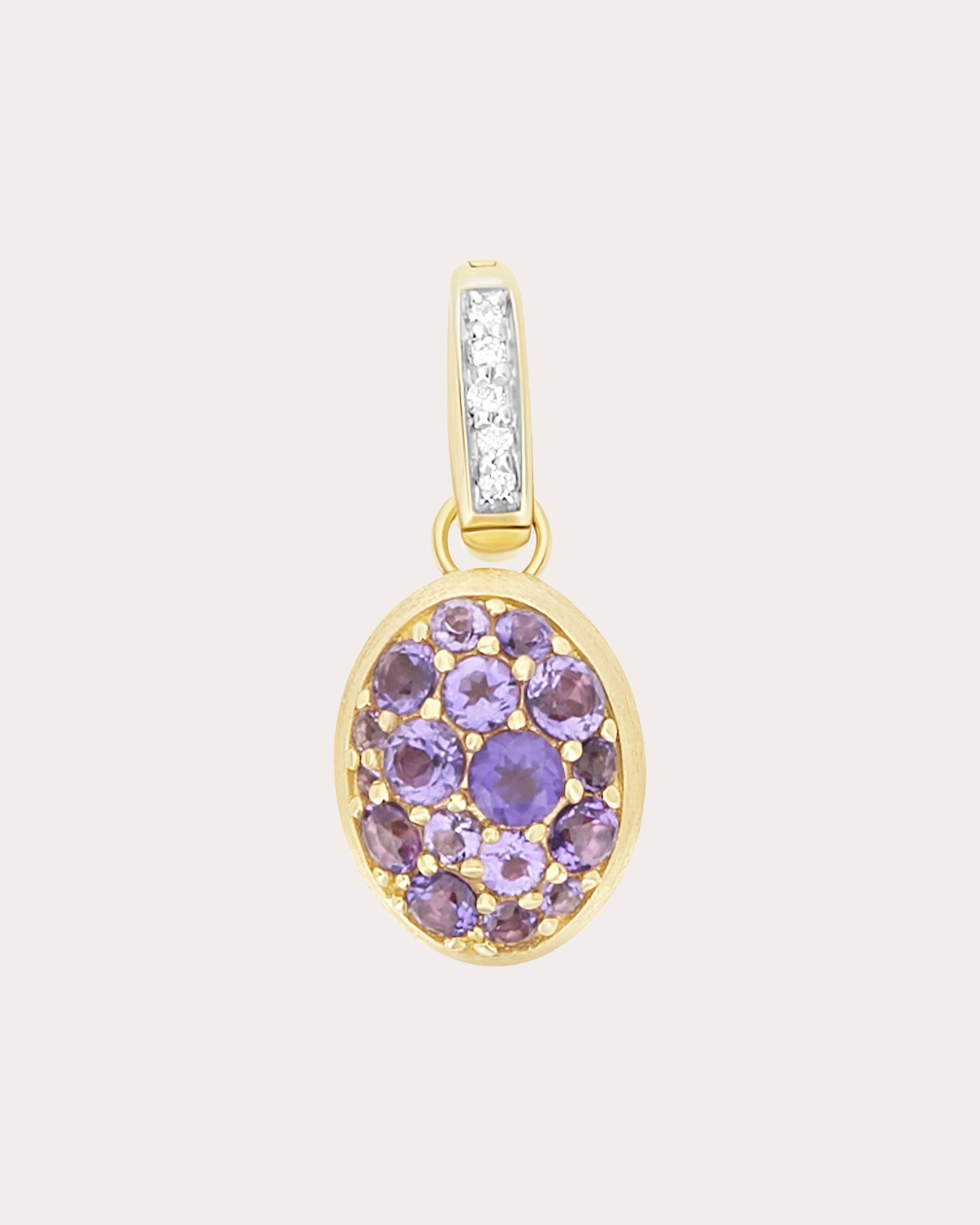 Amethyst Pavé Small Violetta Boules Charm