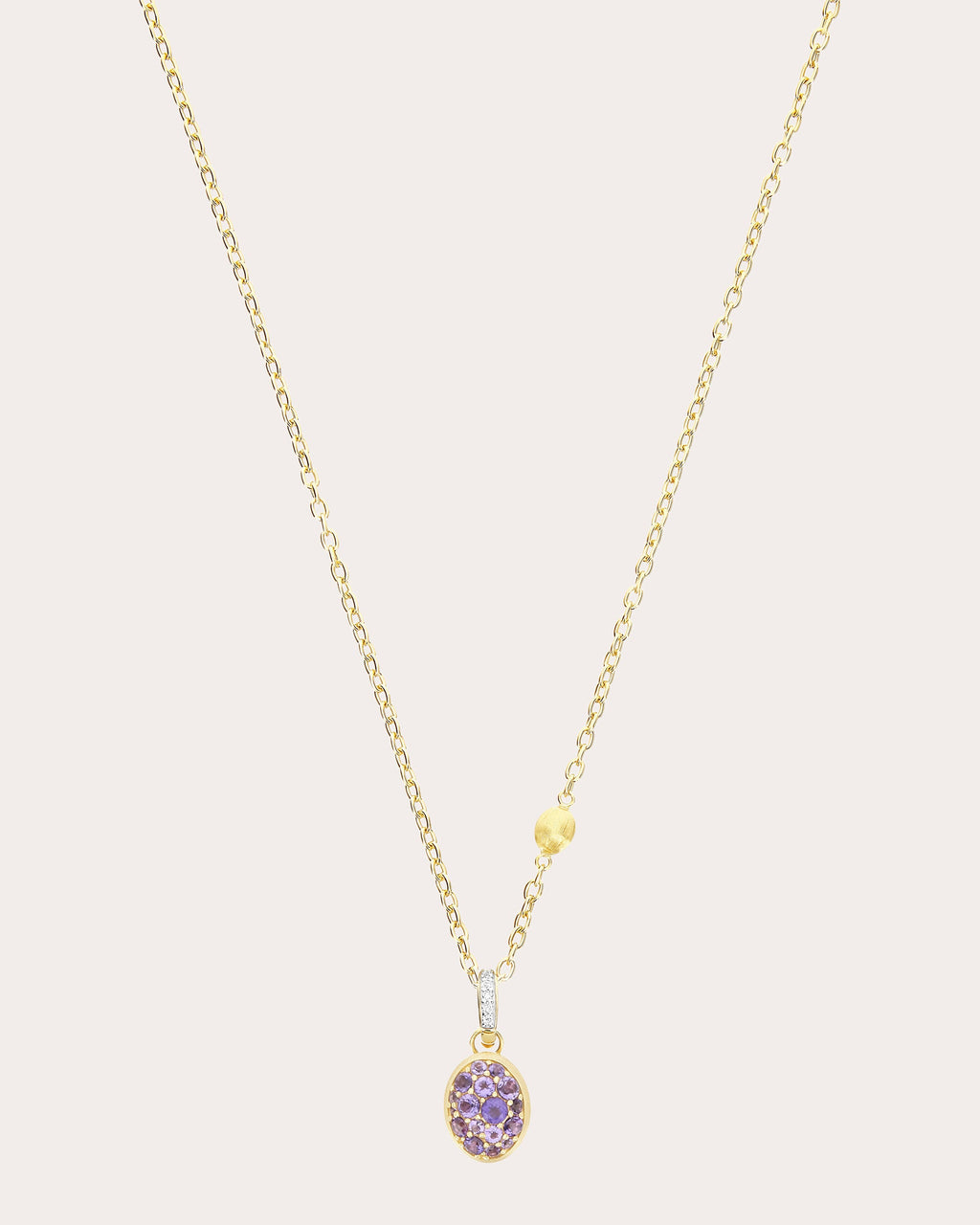 Amethyst Pavé Small Violetta Boules Charm