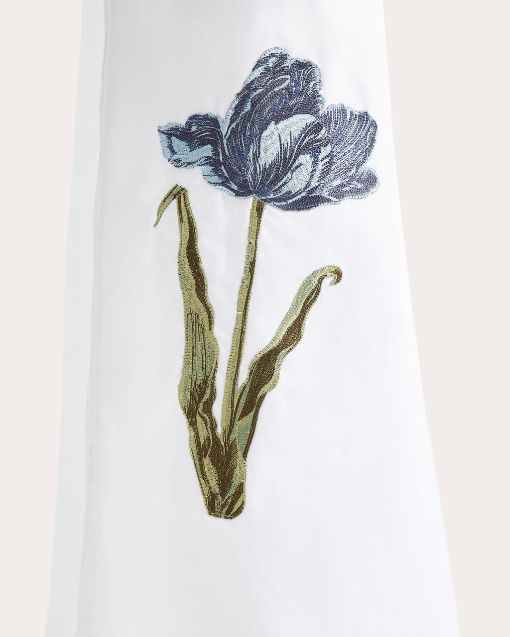 Floral Cotton A-Line Shirt Dress
