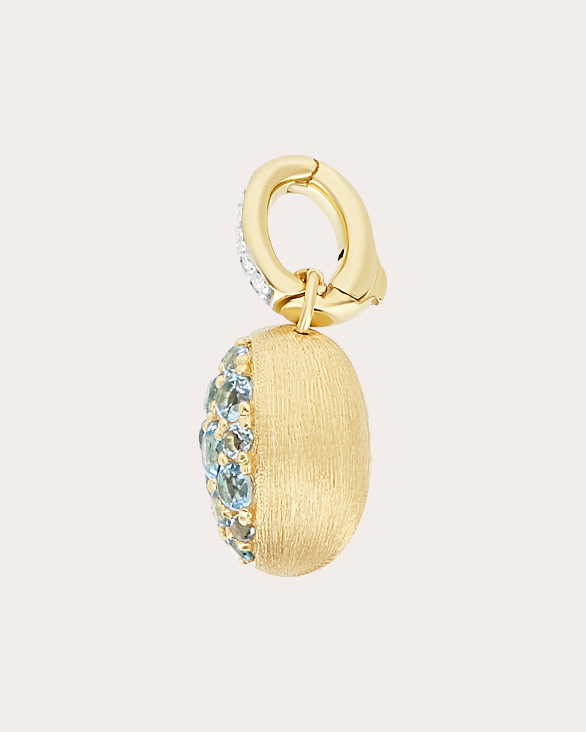 Blue Topaz Pavé Small Anice Boules Charm