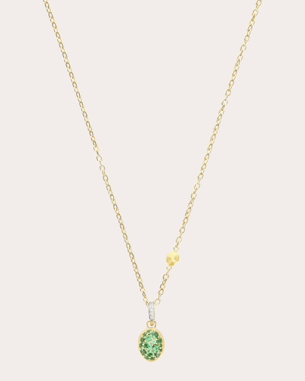 Tsavorite Pavé Small Lattementa Boules Charm
