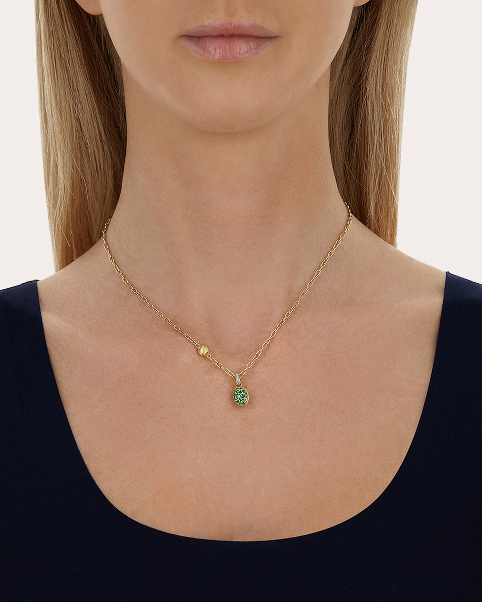 Tsavorite Pavé Small Lattementa Boules Charm