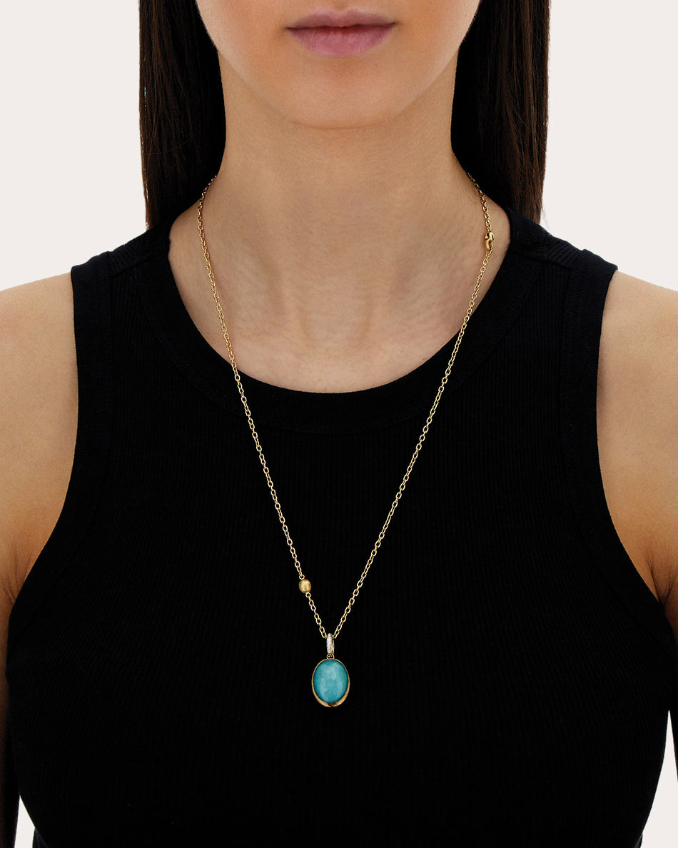 Amazonite Doublet Large Anice Boules Charm