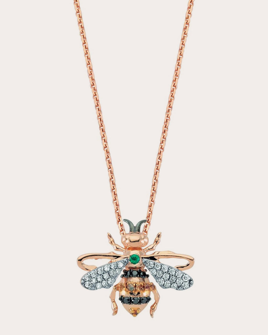 Diamond Queen Bee Moreno Pendant Necklace