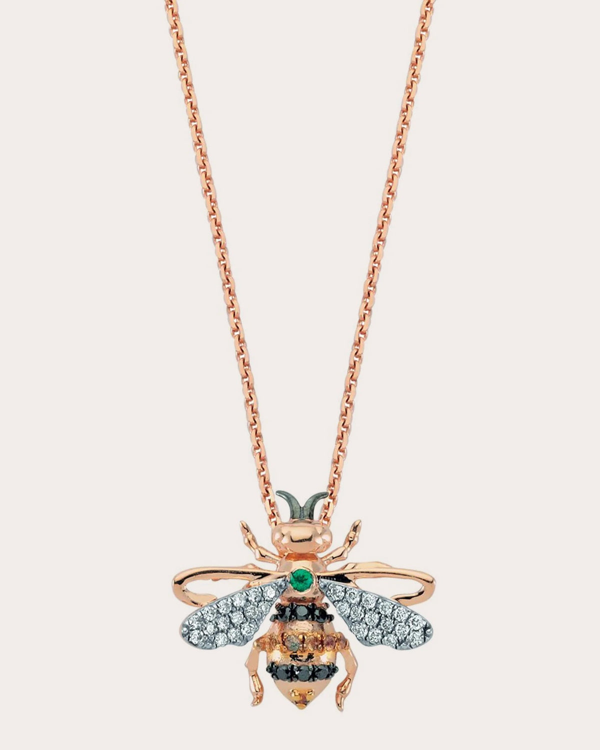 Diamond Queen Bee Moreno Pendant Necklace