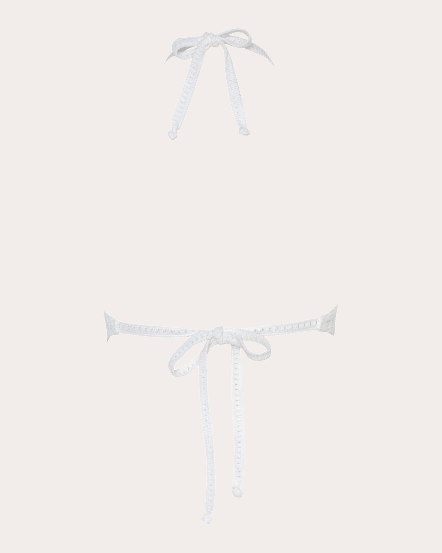 Paradis Geometric Mesh Halter Bikini Top