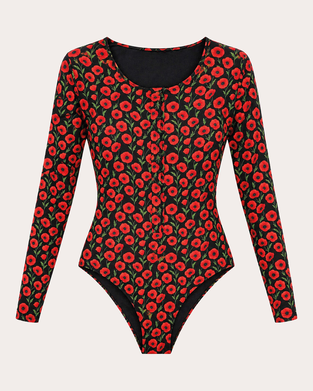Paradiso Floral Long-Sleeve One-Piece
