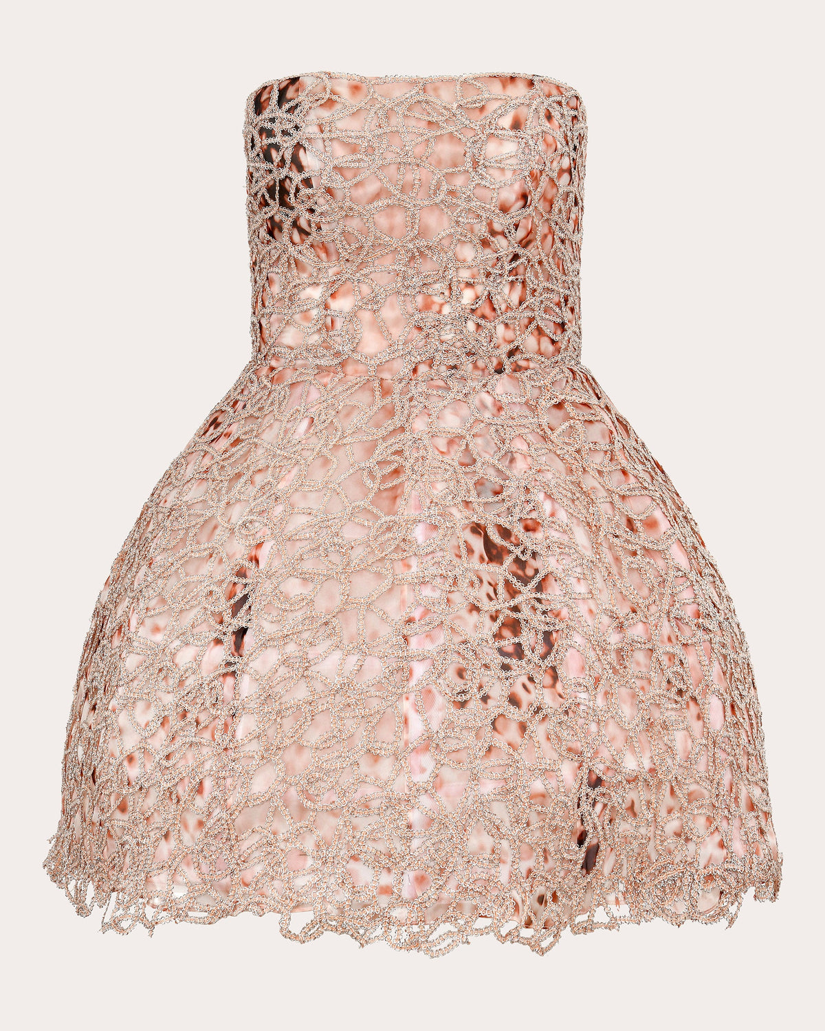 Peony Lace Fit & Flare Mini Dress