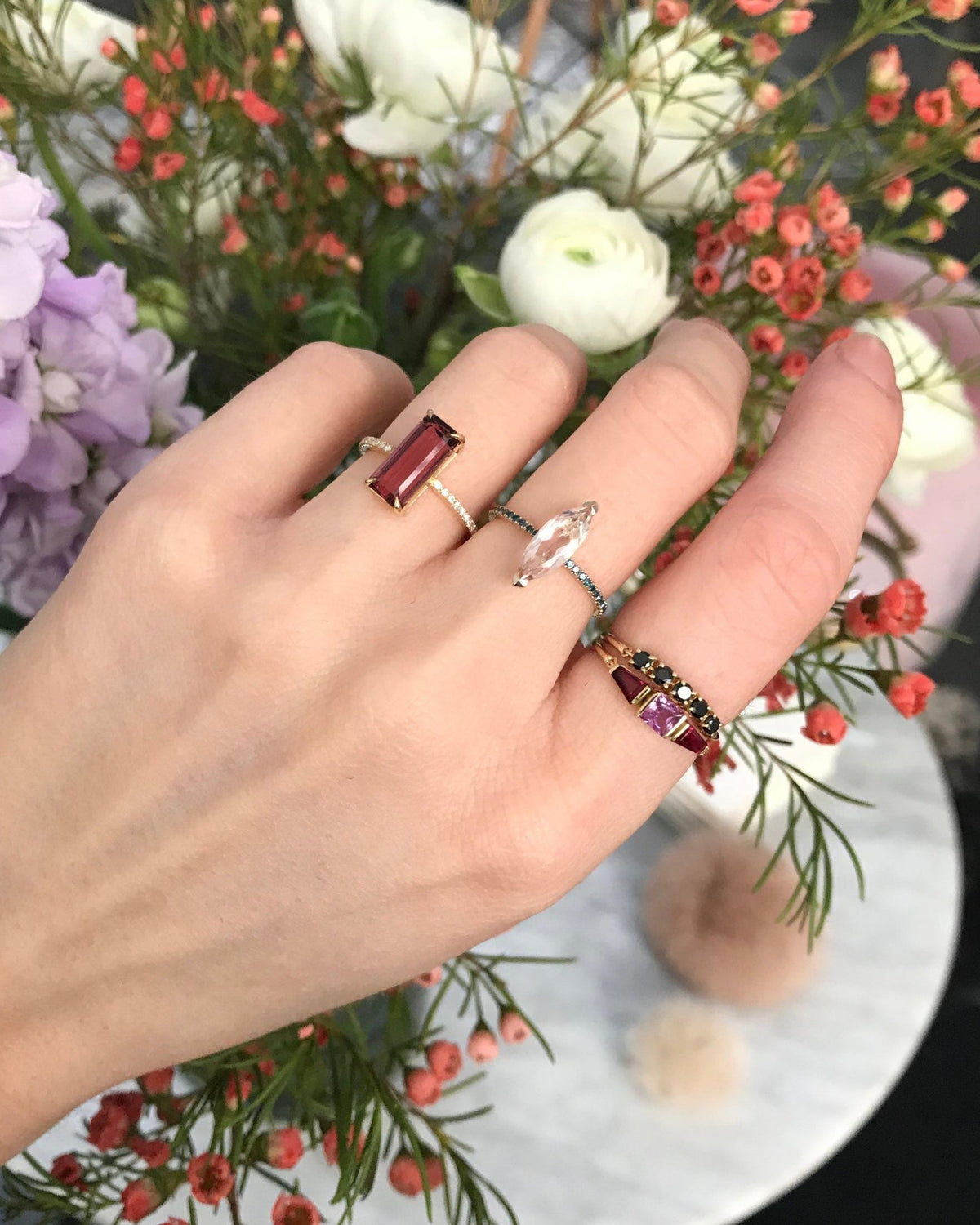 Pink Sapphire & Ruby Lacroix Ring