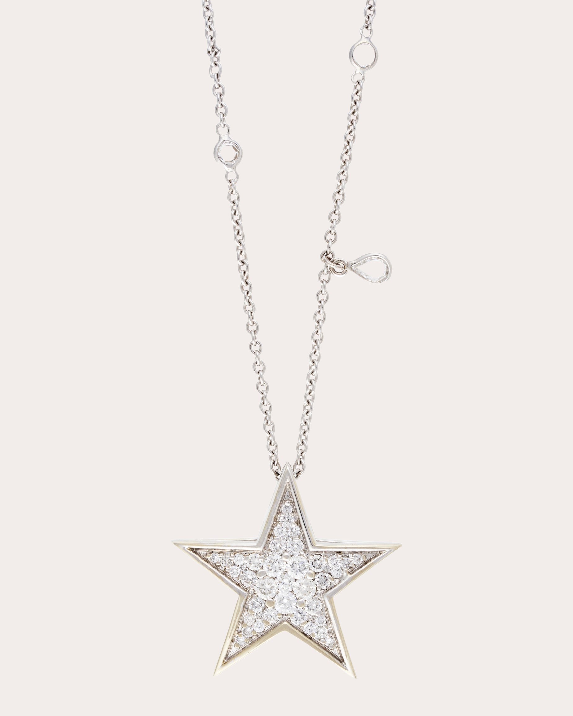 Diamond Polar Star Pendant Necklace