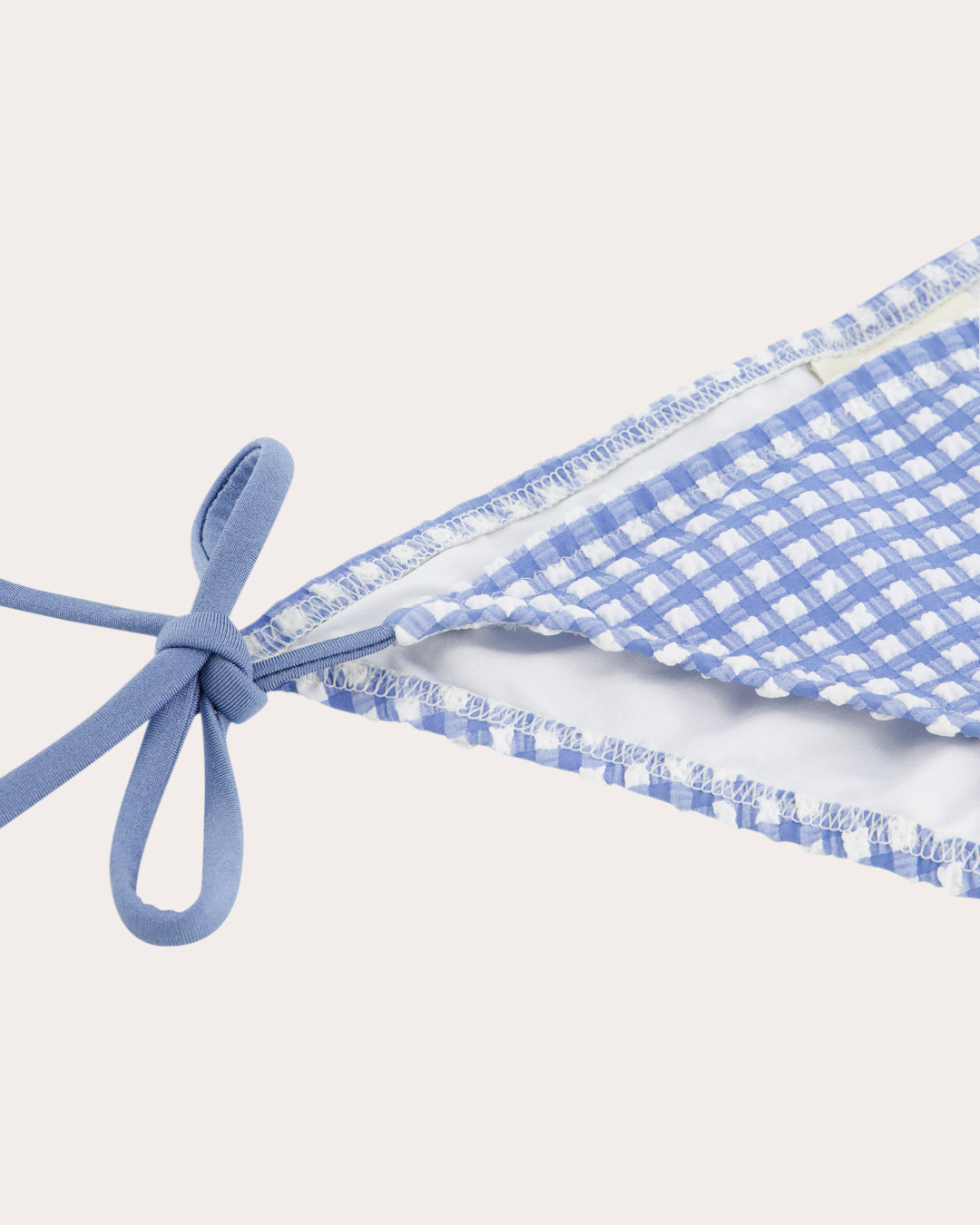 Poppy Gingham String Bikini Bottoms