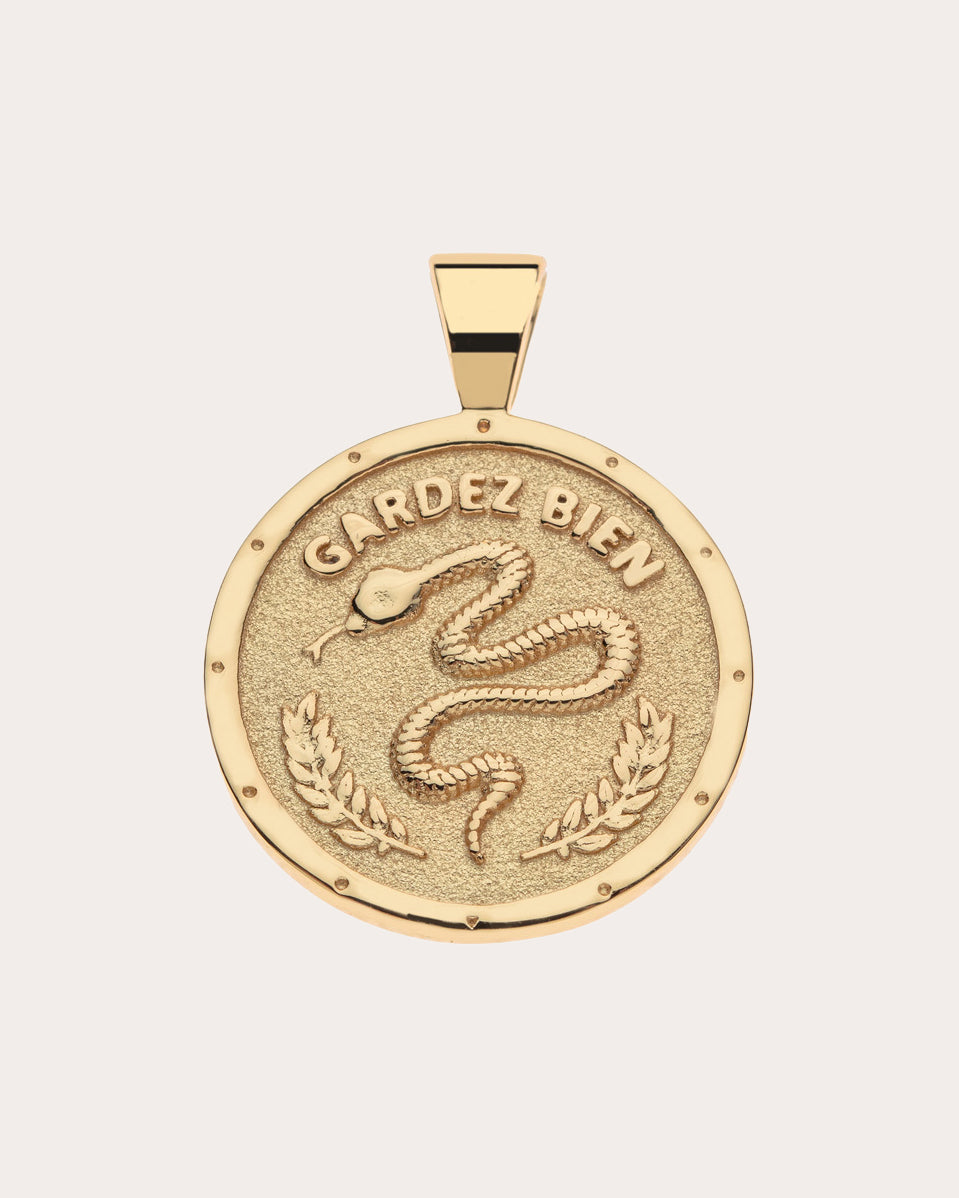 PROTECT Small Coin Pendant Necklace