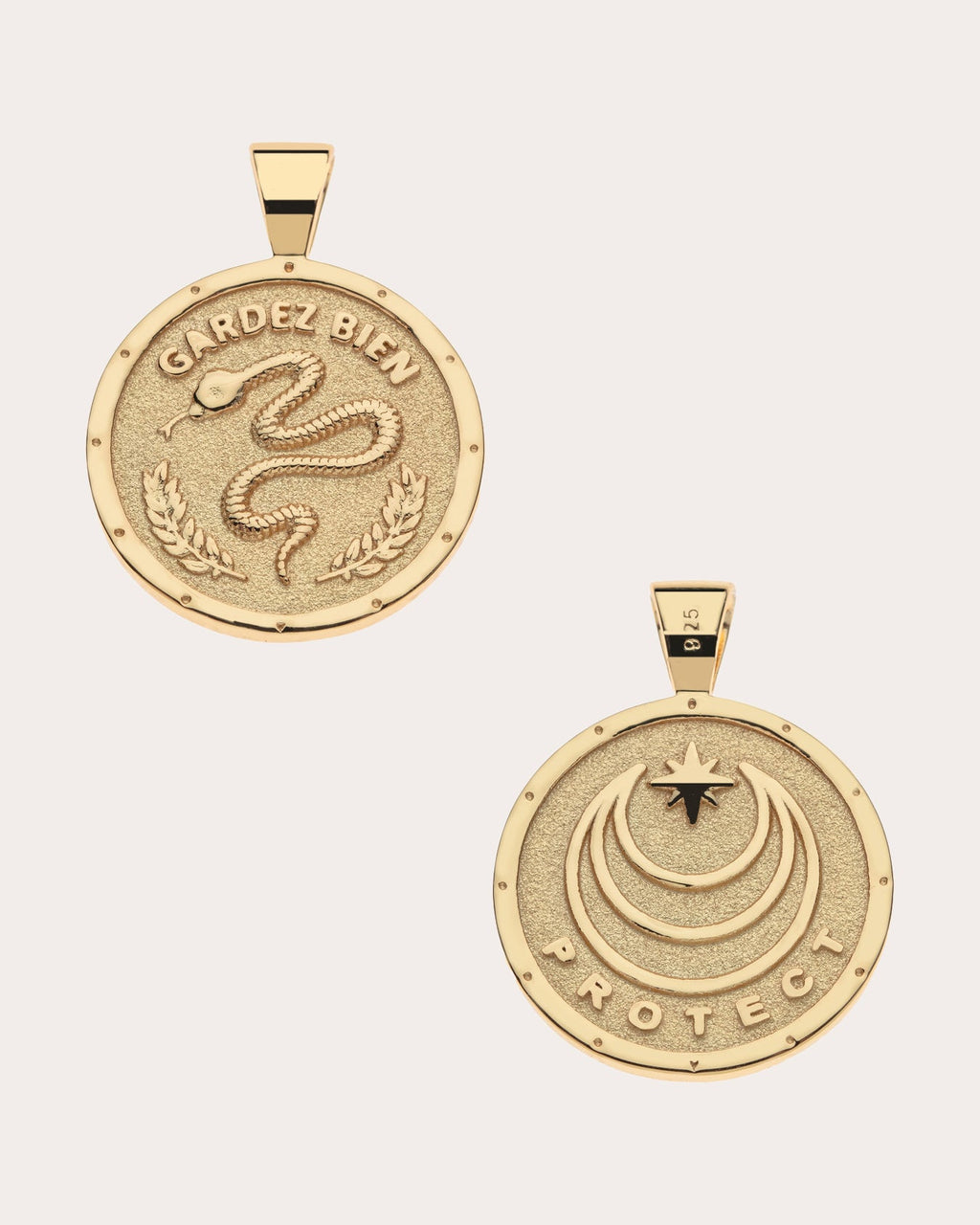 PROTECT Small Coin Pendant Necklace