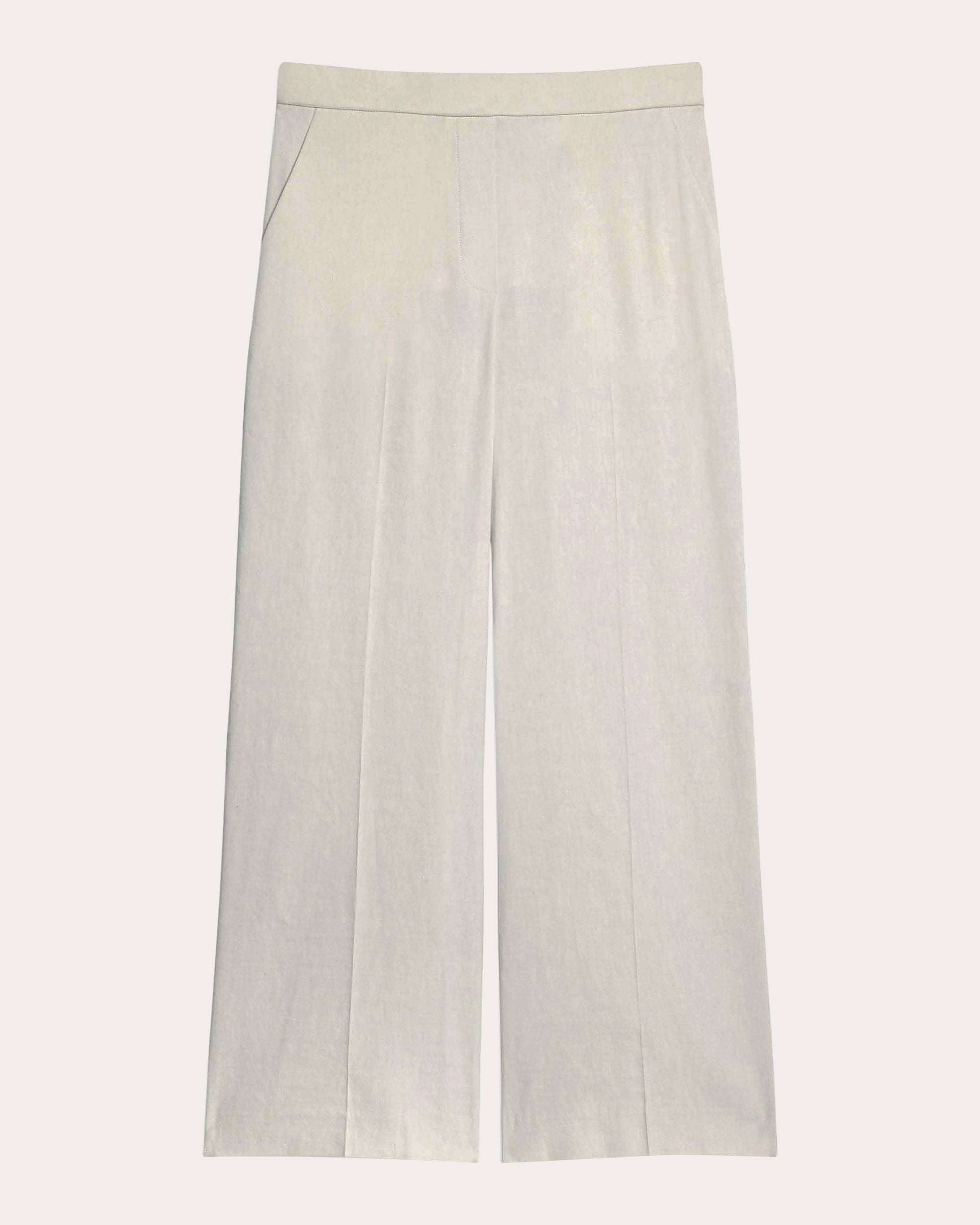 Good Linen Classic Straight Pull-On Pants