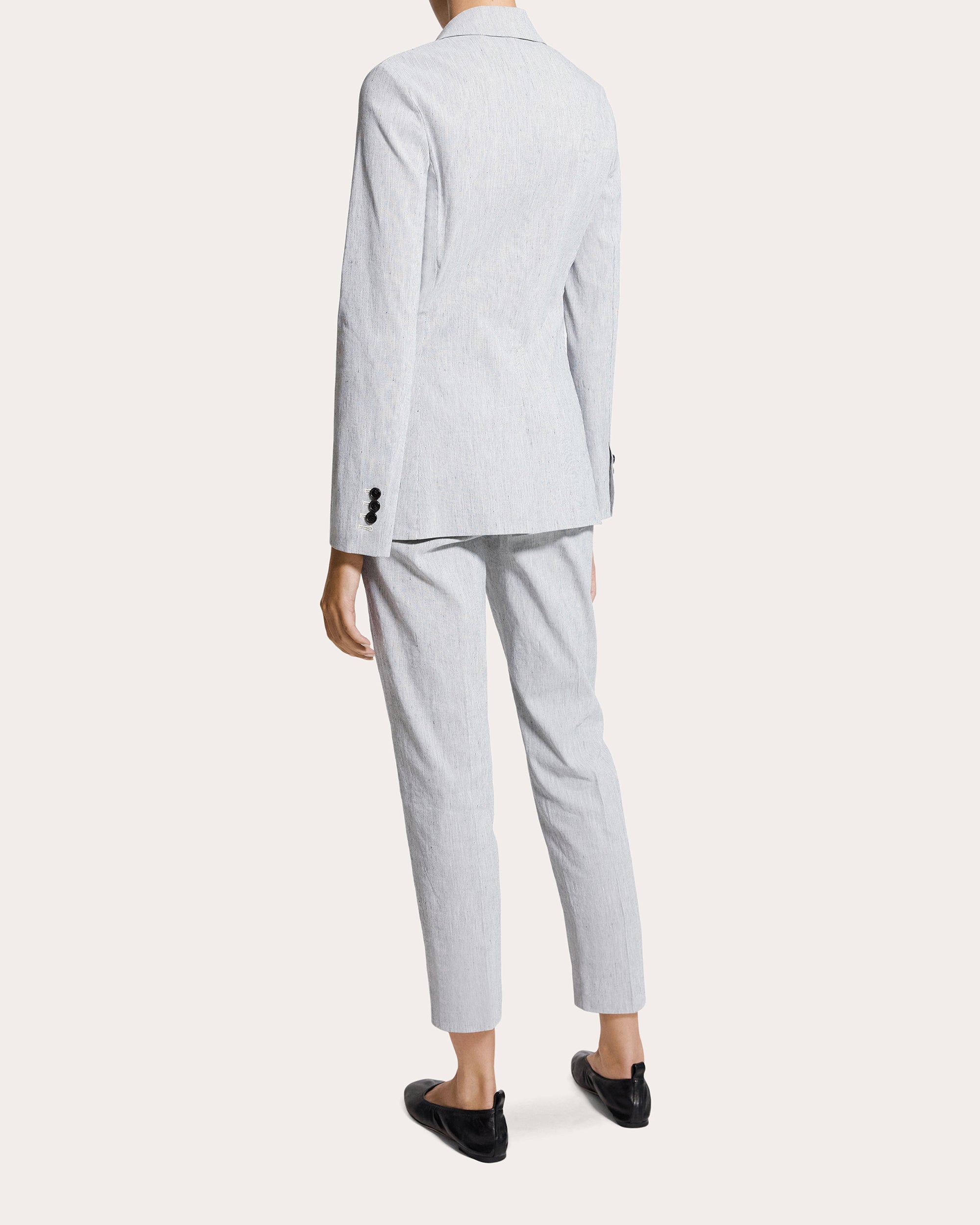 Textured Linen Staple Blazer