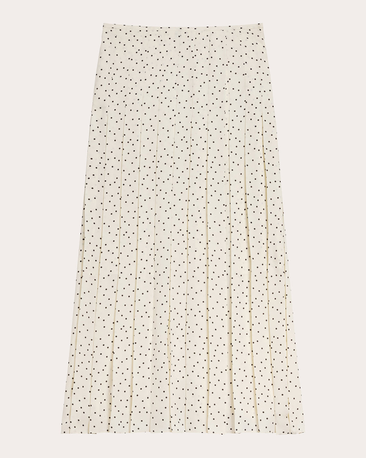 Polka Dot Pleated Wrap Skirt