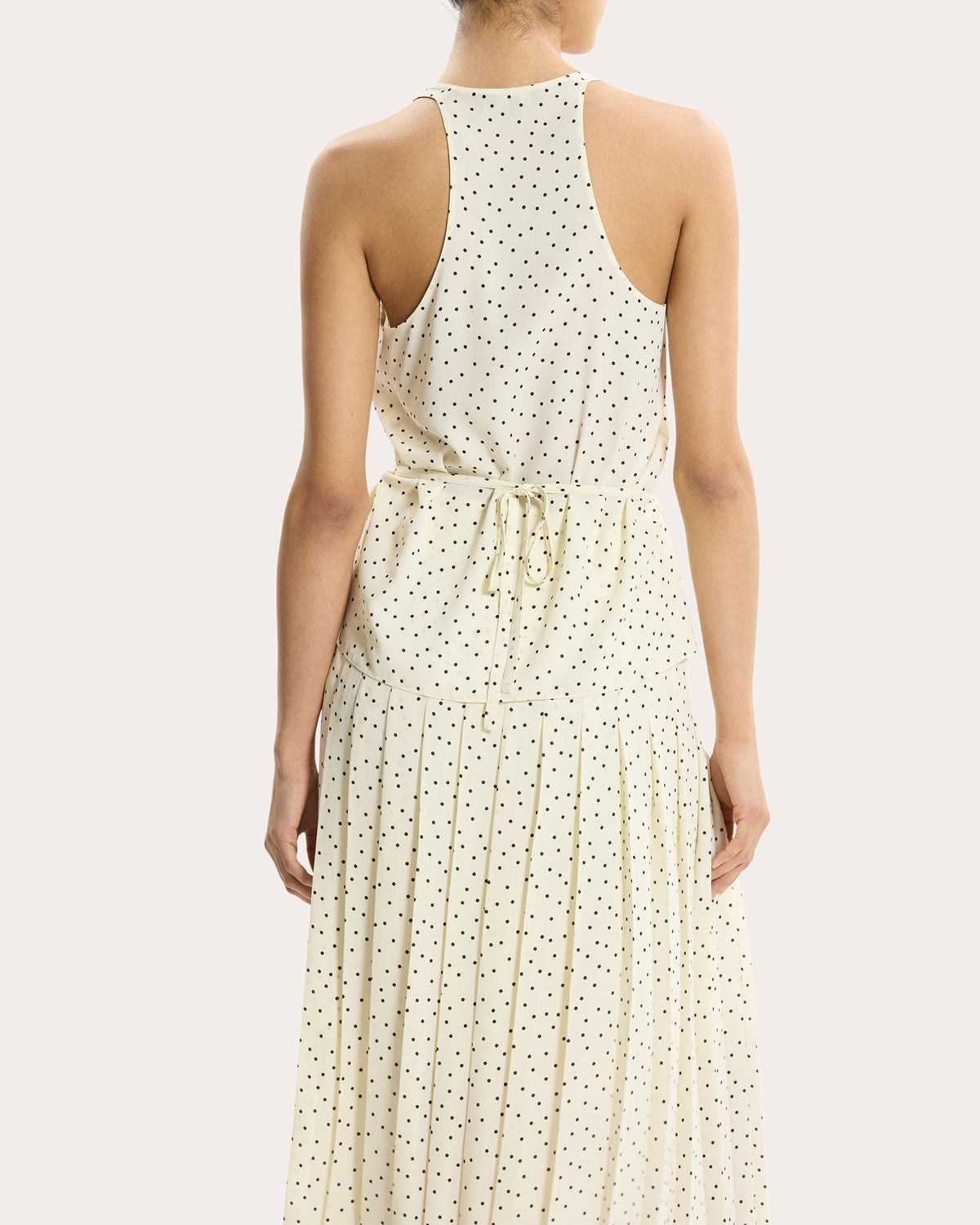 Polka Dot Belted Tank Top