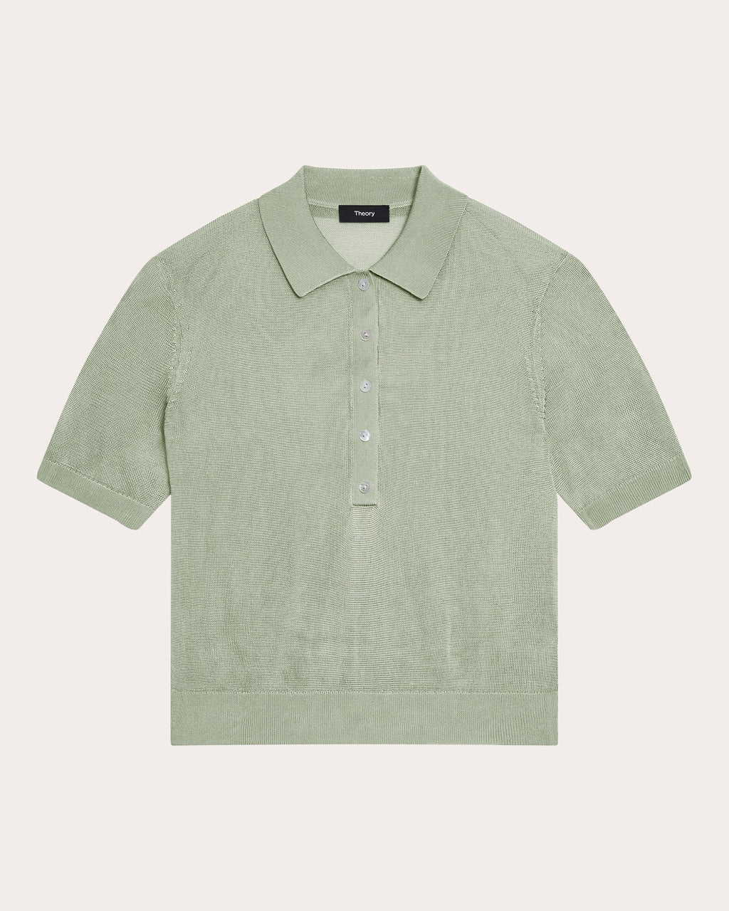 Sheer Lustrous Knit Polo
