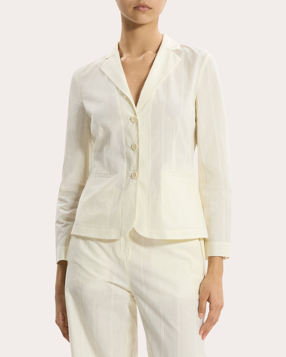 Corded Cotton Shrunken Blazer