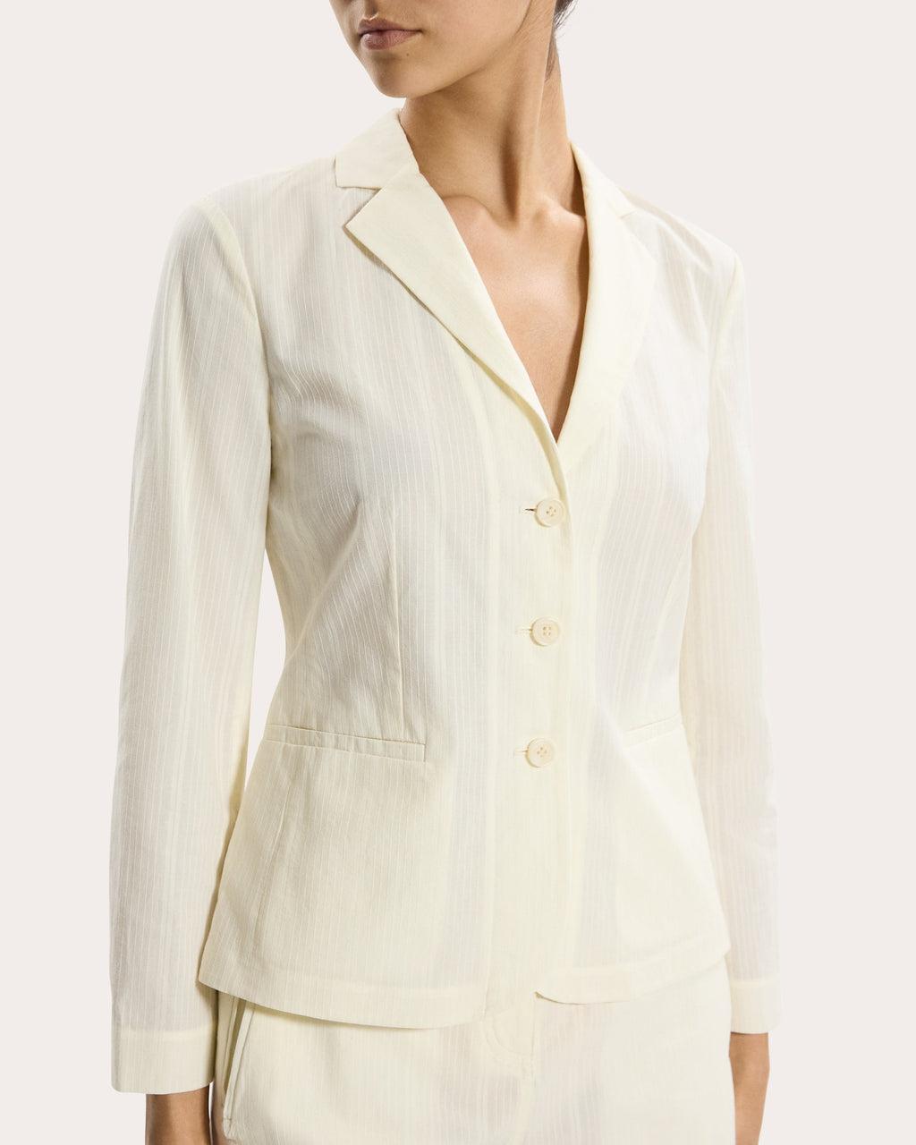 Corded Cotton Shrunken Blazer