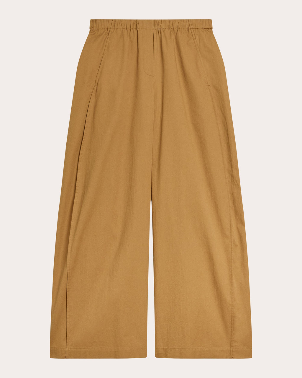 Cotton Curved Parachute Pants