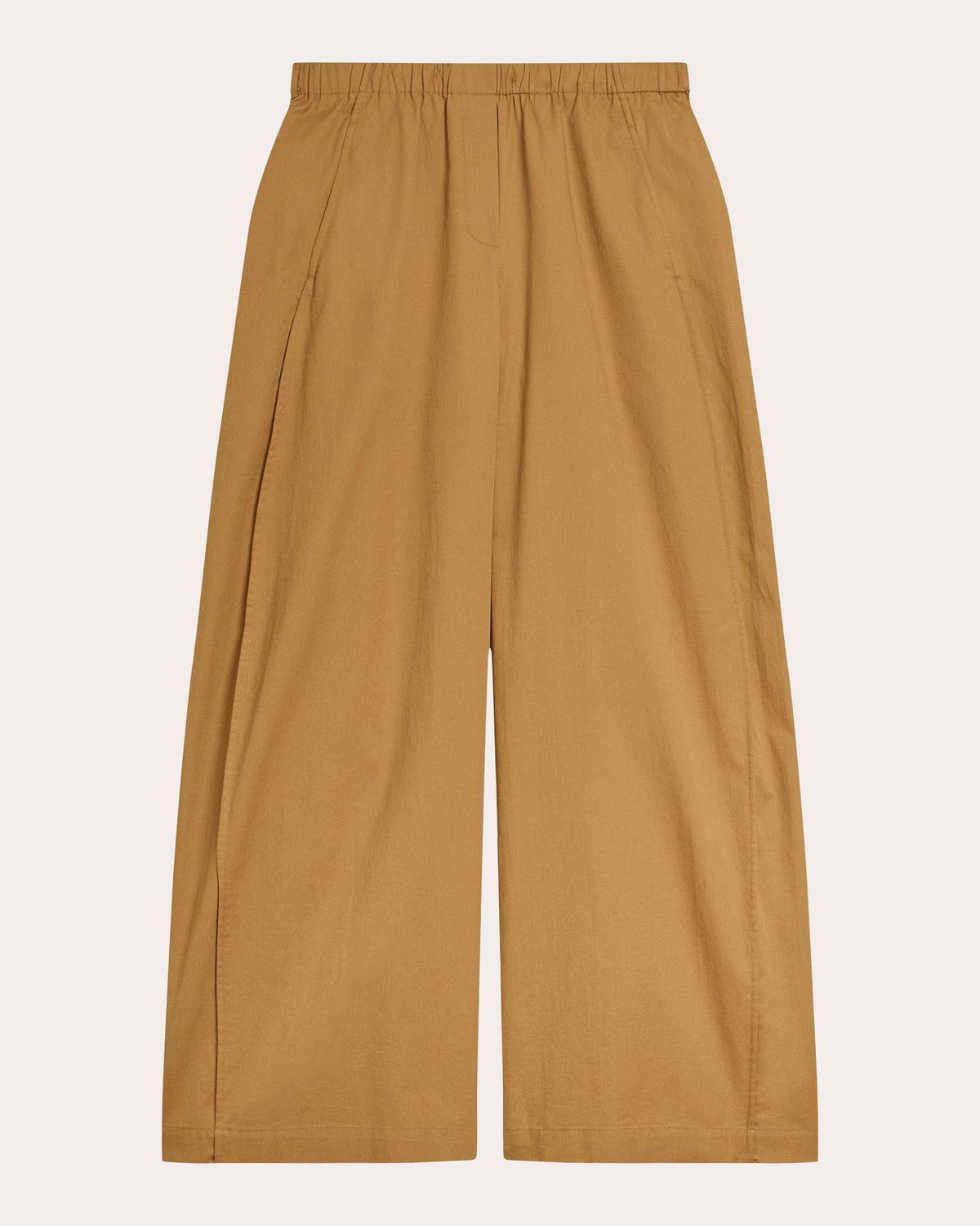 Cotton Curved Parachute Pants