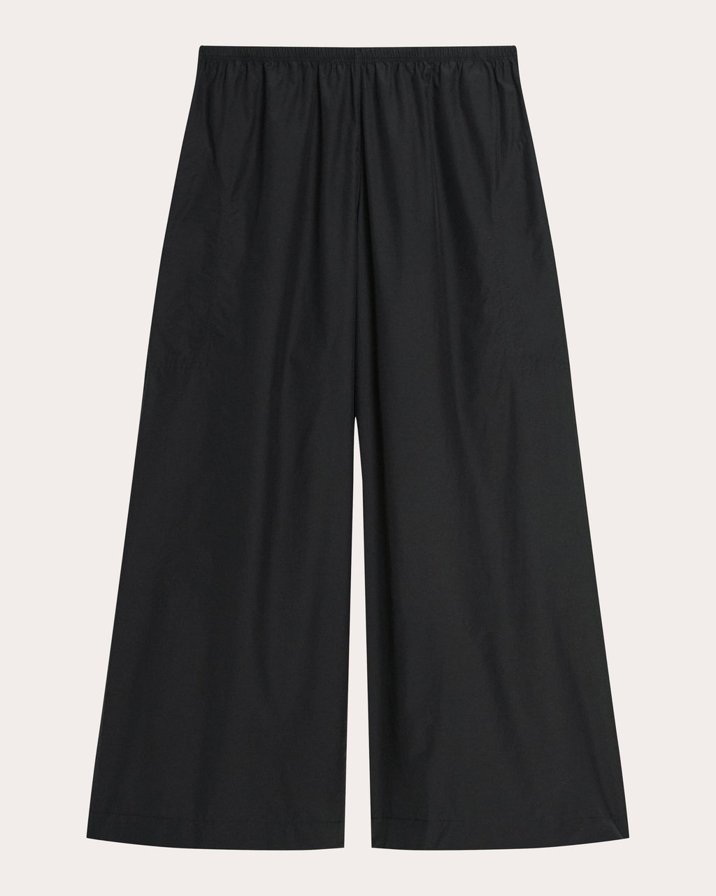 Fluid Cropped Wide-Leg Pants