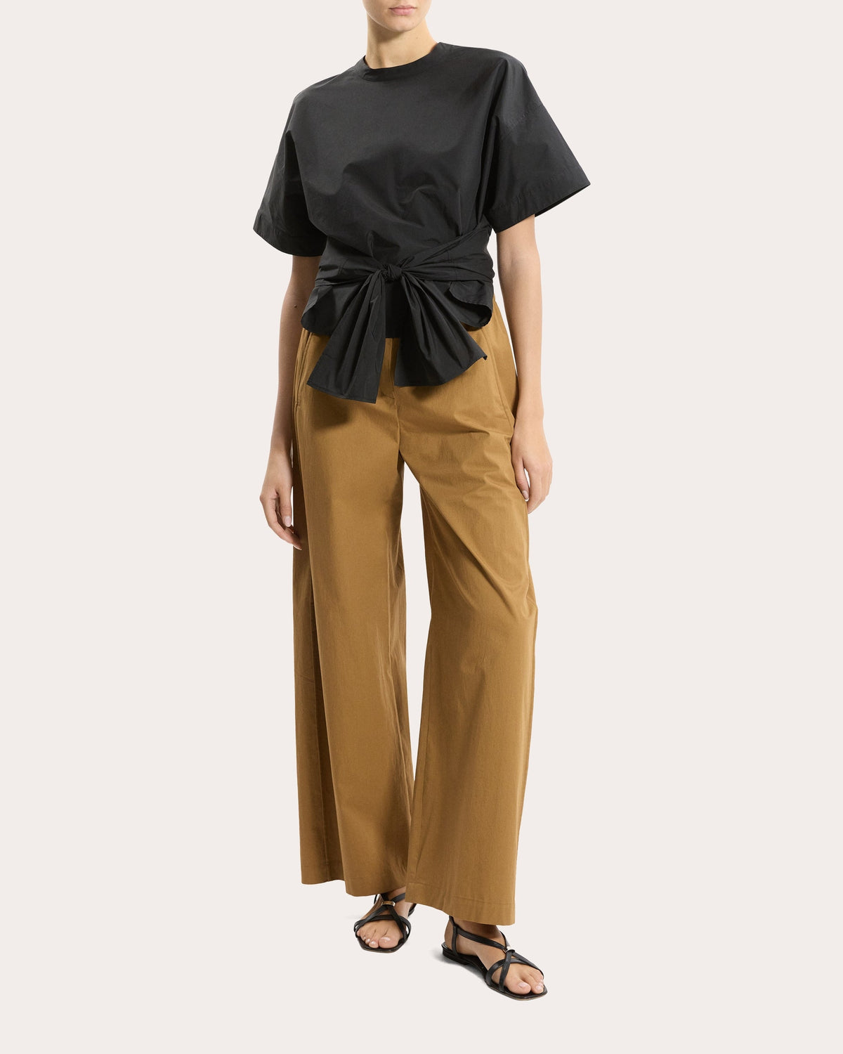 Boxy Tie-Front Top