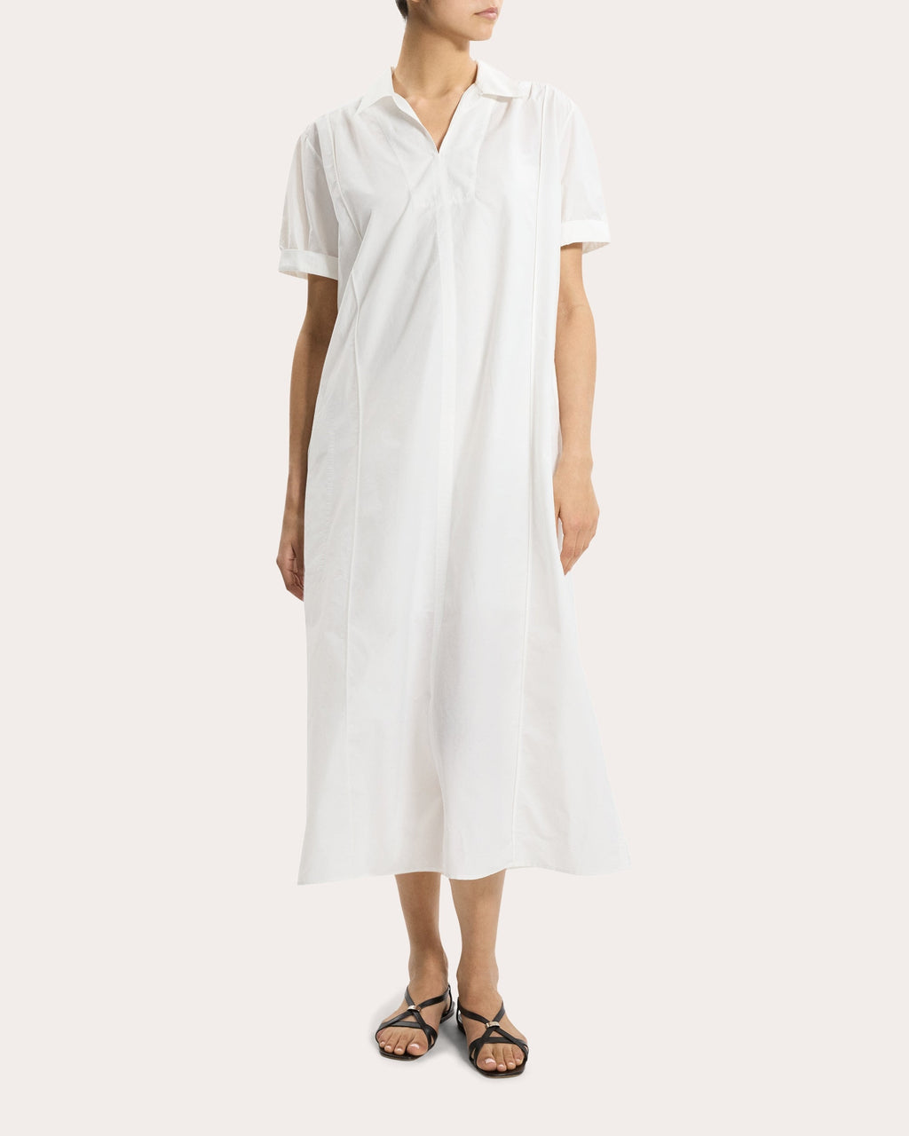 Gathered Popover Dress