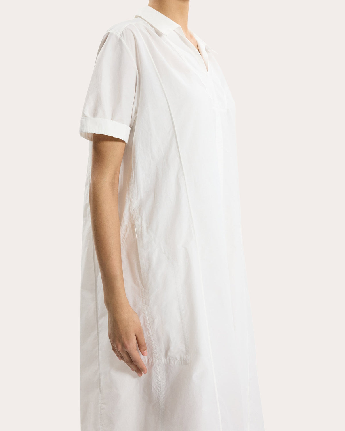 Gathered Popover Dress