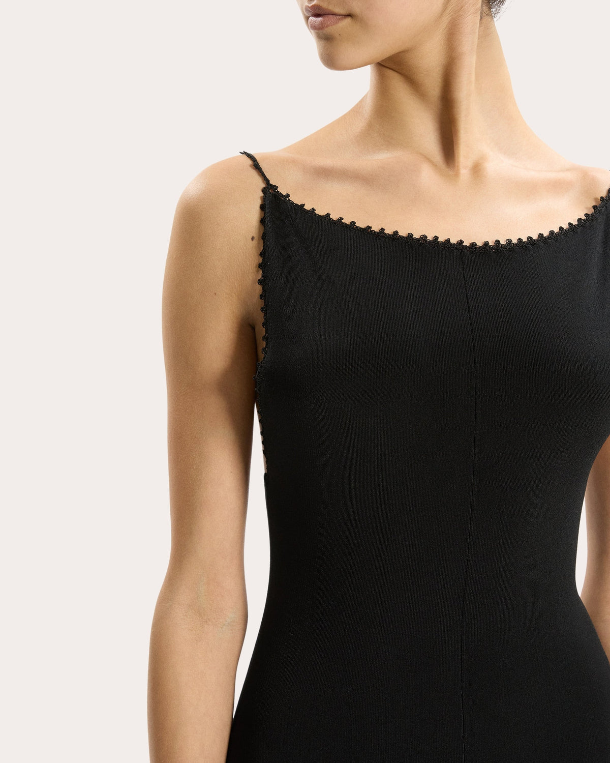 Knit Crochet Boatneck Dress